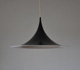 Black Semi Lamp - sharp, clean lines and a geometric shape
