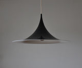 Black Semi Lamp - sharp, clean lines and a geometric shape