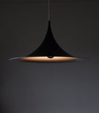 Black Semi Lamp - sharp, clean lines and a geometric shape