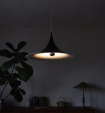 Black Semi Lamp - sharp, clean lines and a geometric shape