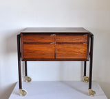 Scandinavian Modern Danish Rosewood Sewing Table, 1960s