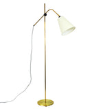 Modern Brass Floor Lamp with adjustable arm and head, 1970s
