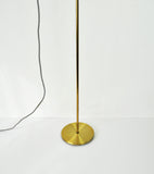 Modern Brass Floor Lamp with adjustable arm and head, 1970s.