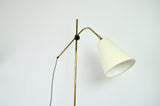 Modern Brass Floor Lamp with adjustable arm and head, 1970s.