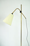 Modern Brass Floor Lamp with adjustable arm and head, 1970s.