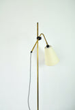 Modern Brass Floor Lamp with adjustable arm and head, 1970s.