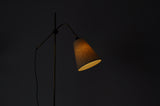 Modern Brass Floor Lamp with adjustable arm and head, 1970s.