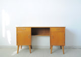 Childs Executive Desk in Ash with Bowed Top, 1950s