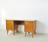 Childs Executive Desk in Ash with Bowed Top, 1950s