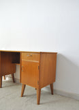 Childs Executive Desk in Ash with Bowed Top, 1950s