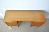 Childs Executive Desk in Ash with Bowed Top, 1950s