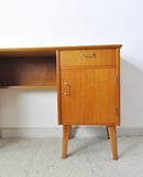 Childs Executive Desk in Ash with Bowed Top, 1950s