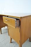 Childs Executive Desk in Ash with Bowed Top, 1950s