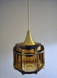  Danish vintage coloured glass pendant