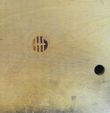 Danish Modern Oak and Leather Ottoman by Spøttrup Møbelfabrik