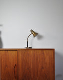 Swedish Patinated Brass Table Lamp, 1950s