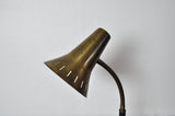 Swedish Patinated Brass Table Lamp, 1950s