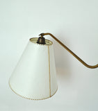 Danish Swing Arm Brass Wall Lamp, 1950s