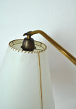 Danish Swing Arm Brass Wall Lamp, 1950s