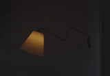 Danish Swing Arm Brass Wall Lamp, 1950s
