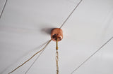 Cone Shaped Handcrafted Copper Pendant from Denmark, 1970s