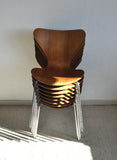 Series 7 Teak Dining Chairs by Arne Jacobsen for Fritz Hansen, 1973, Set of 8