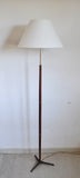 Danish Modern Teak floor lamp with brass details, 1960s