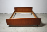 Danish Modern teak double bed by Danish Sannemann, 1960s.