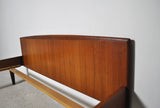 Danish Modern teak double bed by Danish Sannemann, 1960s.