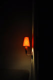 Mid-Century Modern Danish teak and copper wall sconce, 1950s