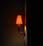 Mid-Century Modern Danish teak and copper wall sconce, 1950s