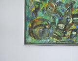 Contemporary Abstract Impressionism painting - The City at the Ocean II