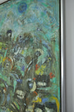 Contemporary Abstract Impressionism painting - The City at the Ocean II