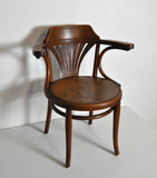 A rare early model nr. 233 Bentwood Armchair manufactured by Thonet in Austria