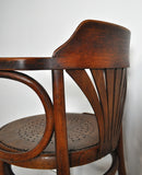 A rare early model nr. 233 Bentwood Armchair manufactured by Thonet in Austria