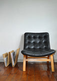 Mid-Century Rattan Magazine Holder or Rack