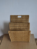 Mid-Century Rattan Magazine Holder or Rack