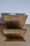 Mid-Century Rattan Magazine Holder or Rack