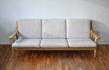 Danish Midcentury Oak Sofa Model 530 by Hans J. Wegner for GETAMA