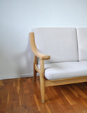 Danish Midcentury Oak Sofa Model 530 by Hans J. Wegner for GETAMA