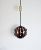 Danish copper pendant by Werner Schou for Coronell, 1970s