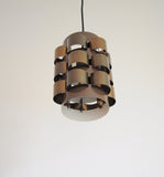 Danish lamp with beautifully patinated brass elements, design by Werner Schou for Coronell