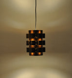 Danish lamp with beautifully patinated brass elements, design by Werner Schou for Coronell