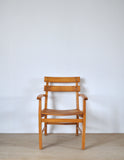 Danish Mid-Century Patinated Childrens Chair in Wood, 1950s