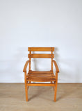 Danish Mid-Century Patinated Childrens Chair in Wood, 1950s