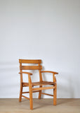 Danish Mid-Century Patinated Childrens Chair in Wood, 1950s
