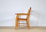 Danish Mid-Century Patinated Childrens Chair in Wood, 1950s