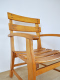 Danish Mid-Century Patinated Childrens Chair in Wood, 1950s