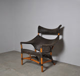 Woven Rattan Chair and Stool by Yuzuru Yamakawa