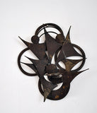 Wall sculpture in metal by Henrik Horst, Denmark 1970's 